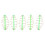 Durable Metal Bait Thrower with Spring Coil Inline Design 10PC Set 11