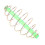 Durable Metal Bait Thrower with Spring Coil Inline Design 10PC Set 12