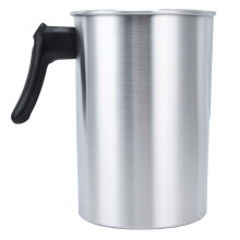Pot à cire en aluminium de 3 L - Argent 21 cm x 14 cm