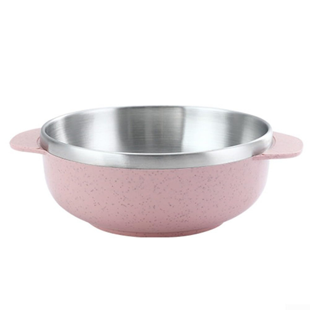 Practical Rice Soup Bowl Stainless Steel Insulated Dual Layer Design 500ml For Daily Use and Practice