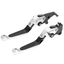 Paire de leviers de frein et d'embrayage pour PCX 125/150, argent tambour