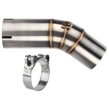 60.5mm Stainless Steel Exhaust Mid Pipe Replacement for Ducati 959 V2