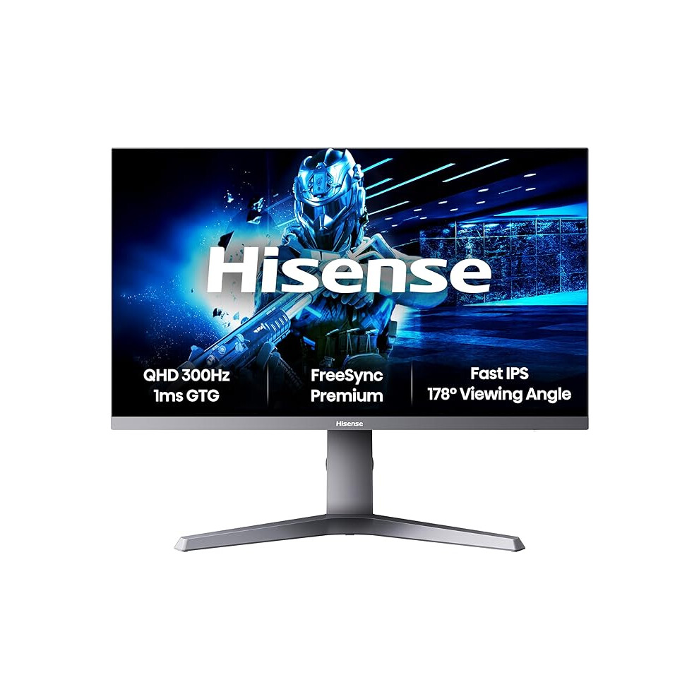 Hisense Inches Monitor 27G6quk, Gaming Monitor, 300Hz, Game Osd, Free Sync, Eye Protection Mode Size 27