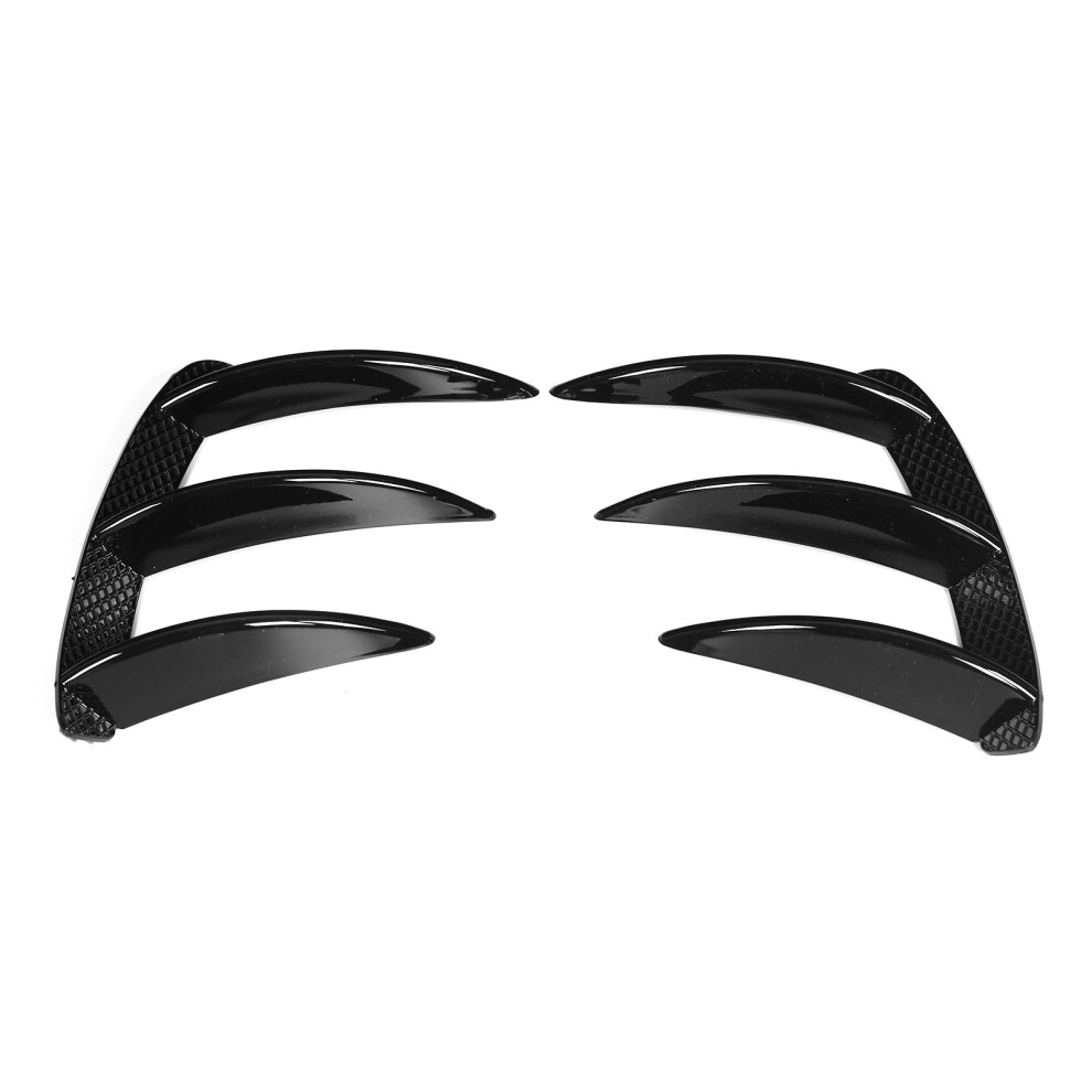 Rear Bumper Lip Splitter Canards Vents Replacement Black 9121376543173