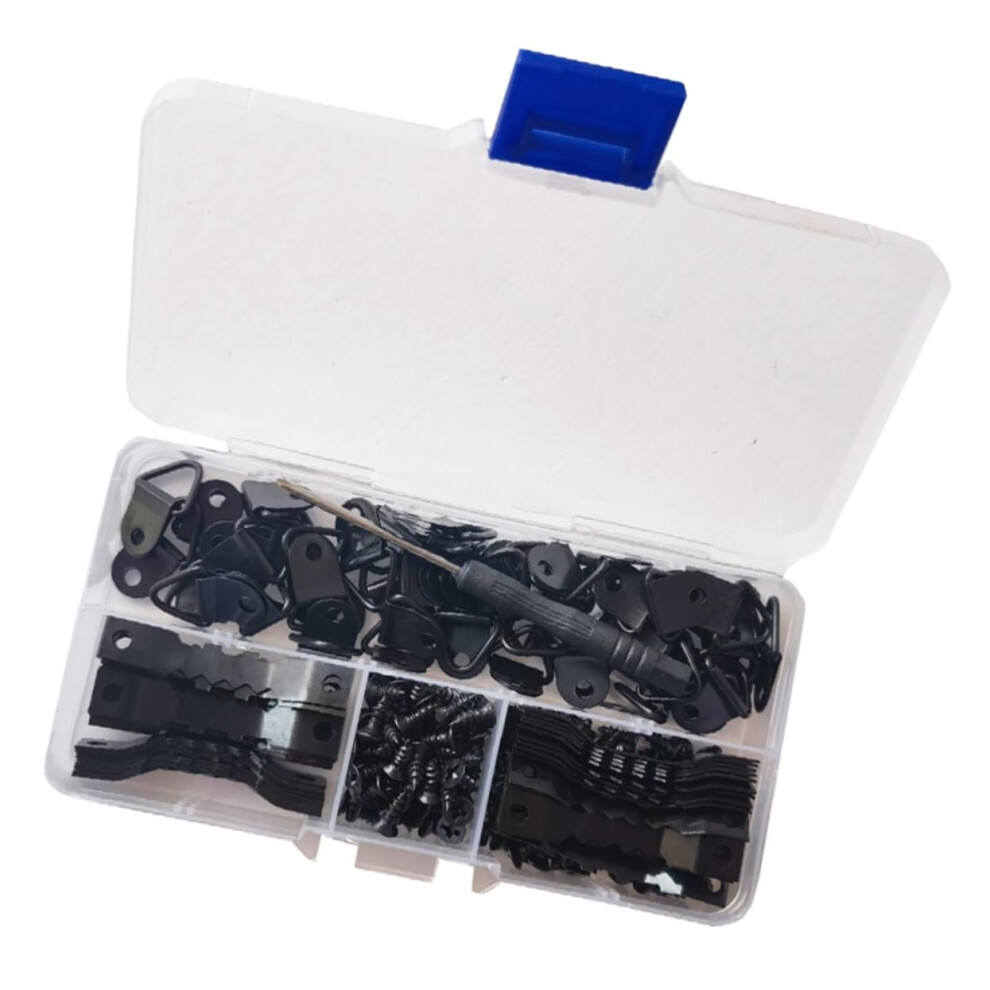 Bilderrahmenhaken Set Schwarz Metall KleiderbÃ¼gel Fotohaken Schrauben fÃ¼r Bilderrahmen und KleiderstÃ¤nder-image-OPC-PJKM2TM-NEW