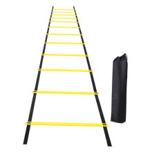 Football Agility Ladder 6 Meter Foldable Speed Ladder with Carry Bag Multipurpose Hurdles for Training and Fitness
