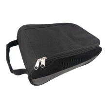 Schuhtragetasche Sportschuhtasche Grau | Gepolsterte Wasserabweisende Golfer Reise-Schuhtasche mit Mesh-Belüftung