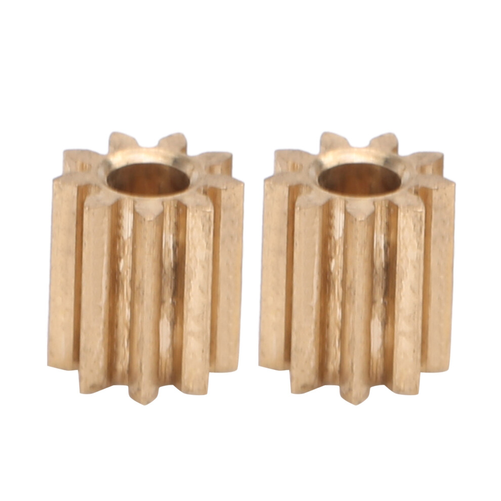 2Pcs Motor Pinion Gear Brass Gear 9 Teeth 9121376543531