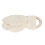 Anillo mordedor de madera de arce beige gasa de algodón talla única 13