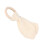 Anillo mordedor de madera de arce beige gasa de algodón talla única 8