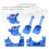 C Hub in alluminio blu per Slash 4X4 TSM 56 g 1/10 3