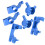 C Hub in alluminio blu per Slash 4X4 TSM 56 g 1/10 16
