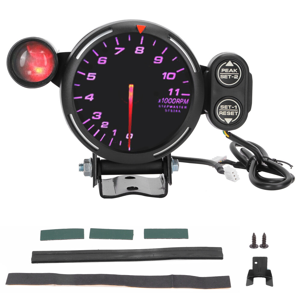 3.15In 80Mm Tachometer With 7-Color Dial Highly Sensitive Rpm Gauge 6911340480886
