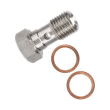 Bullone banjo da 7/16in x 20 UNF, acciaio inox, lungo 25 mm