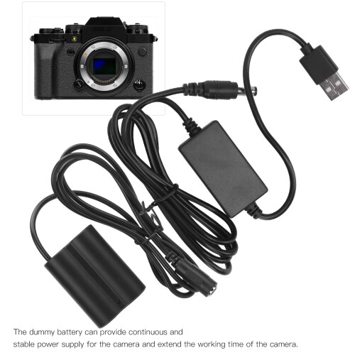 NP-W235 5,52,1 mm Batterie factice USB Câble 8 V XT4 2