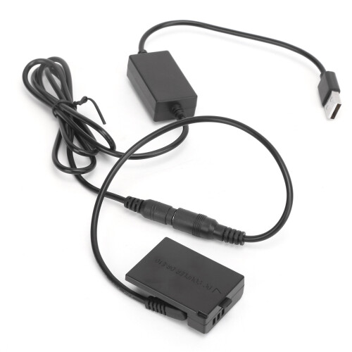 Couleur LP-E10 DC pile factice 3,0  1,1 mm 8 V câble USB