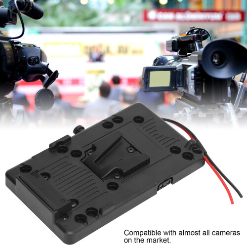 Adattatore per piastra batteria V-Mount, 14,8 V, nero 193 g 2