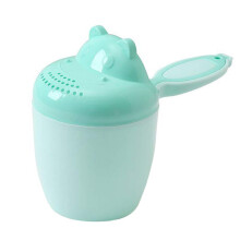 Second Baby Must Haves Head Cup for Shower and Bath, Green, One Size, Baby Care Essential for Children's Hygiene