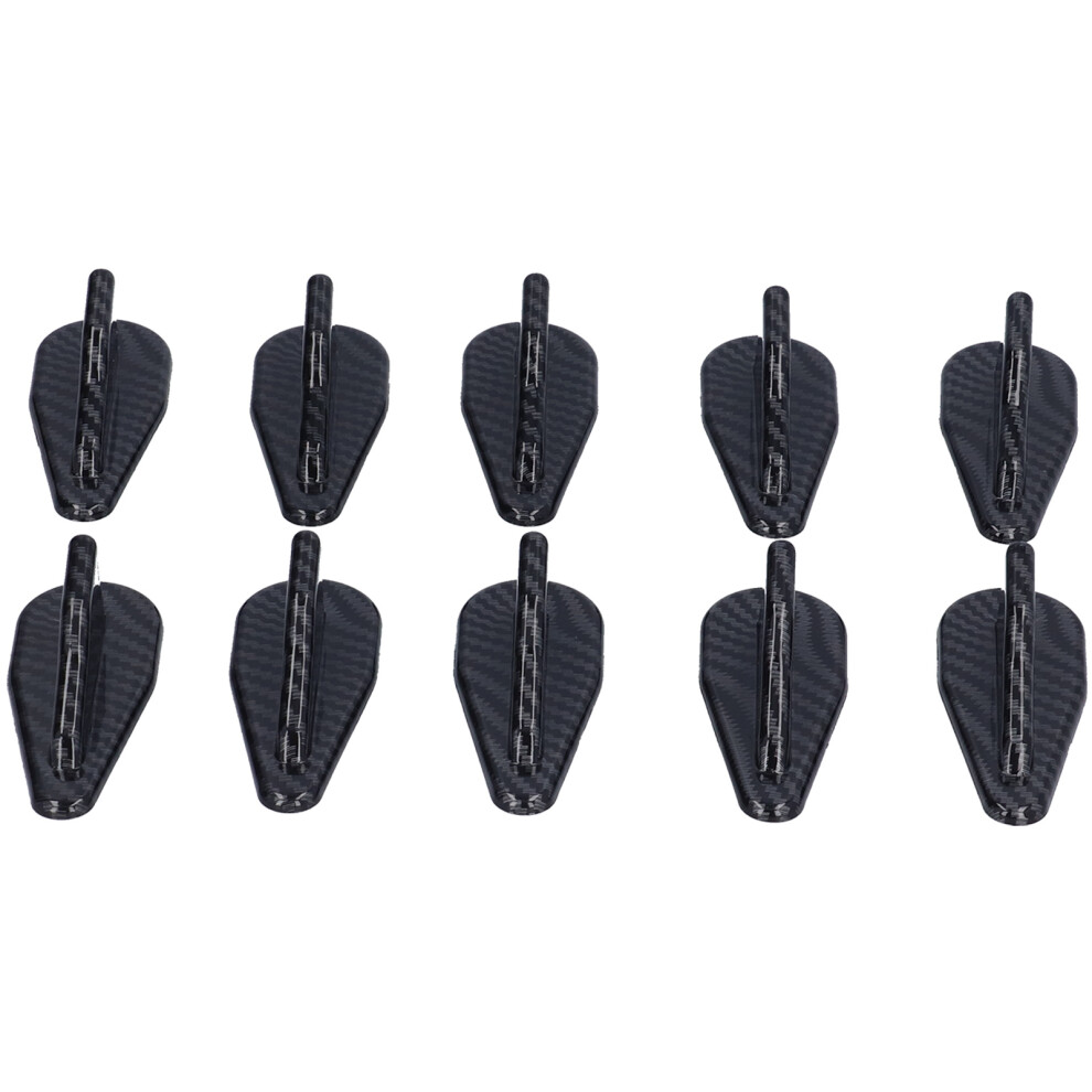 10Pcs Shark Fin Kit Spoiler Wing Set With Carbon 9121376544316