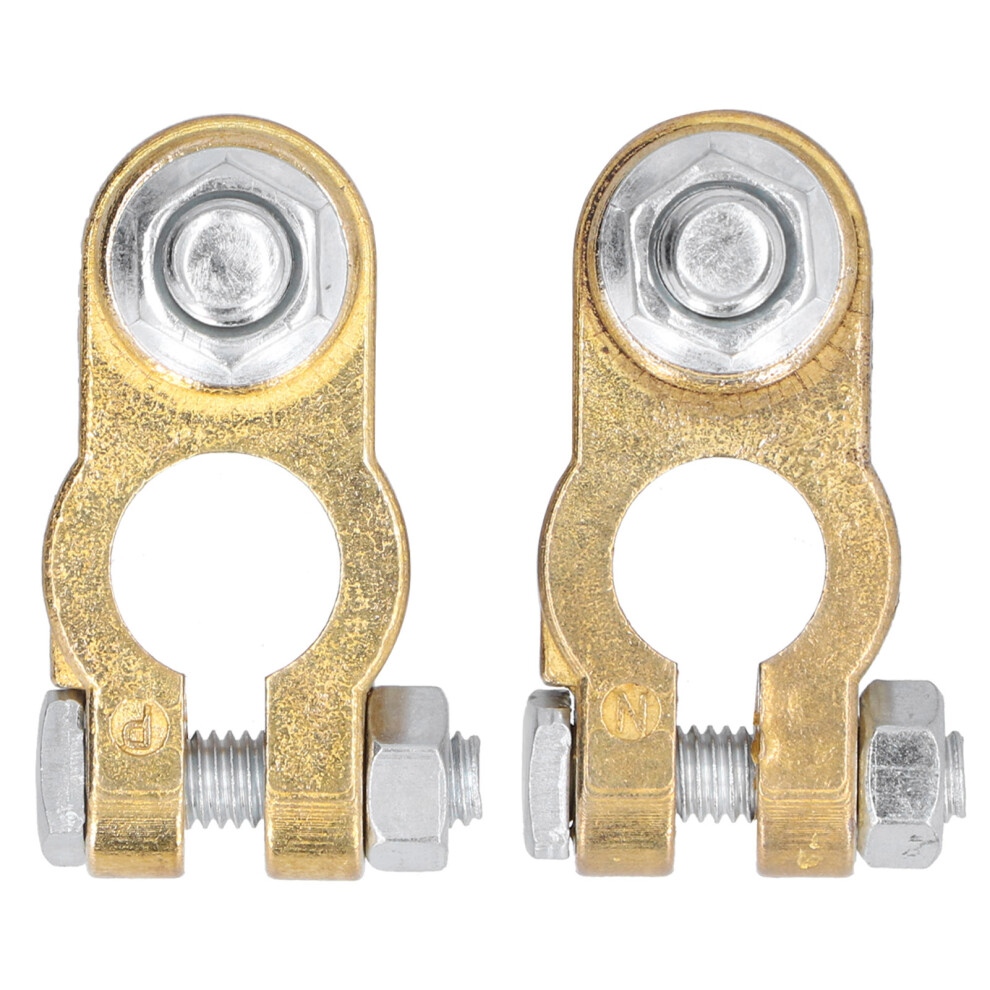 2Pcs Car Battery Terminal Wire Clamps Pure Copper 9121376544538