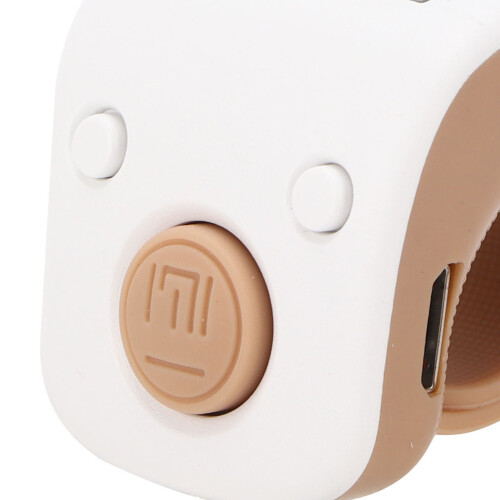 Streamlined Ergonomic Digital Beads Counter for Meditation - White 2