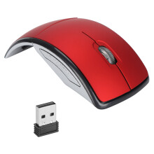 Mouse senza fili mini snello intelligente 800-1600dpi rosso