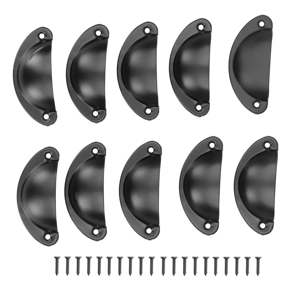 10Set Vintage Shell Shaped Medicine Cabinet Handles Durable Metal Door Pulls 7901340486000