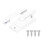 Square Zinc Alloy White Sash Lock for Sliding Windows, Rustproof & Sturdy 2