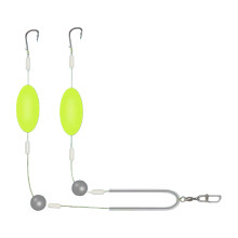 Fishing Set with Double Hook No. 6, Pompano Front Compartment, Crappie Fishing Accessories for Casting and Jigging, Ideal for Travel with Family