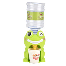 Cute Green Frog Mini Water Dispenser for Kids, 13x7.5cm