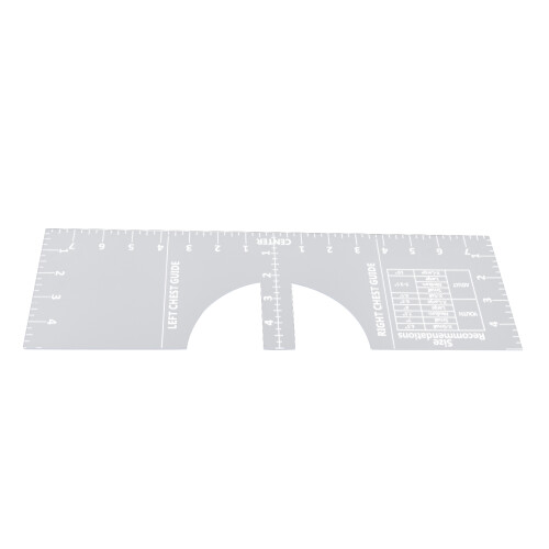 T-Shirt Print Ruler Acrylic Alignment Tool with Round Neck Centering Guide 1