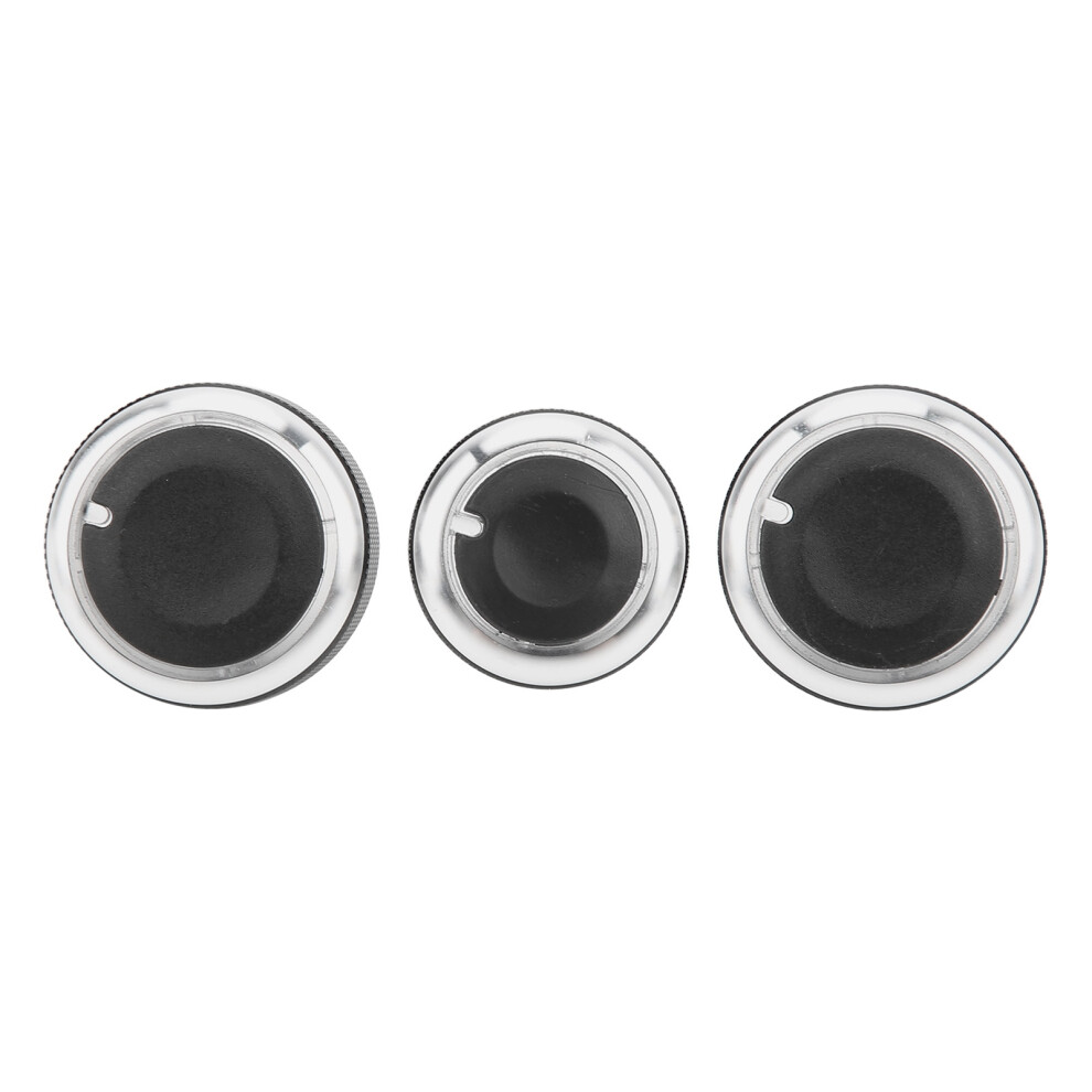 3Pcs Car Ac Heater Switch Knob For Bora Octavia 6N B5 6N, Black 9371340489826