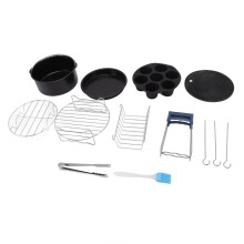 Edelstahl Airfryer-Pfannen-Set 18 cm, hitzebeständig