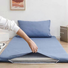 (120*200cm,blue)WOSTAR 360 Fully Enclosed with Zipper Mattress Protector Cover Couple/student Single Double Bed Sheet Protection Pad King Size