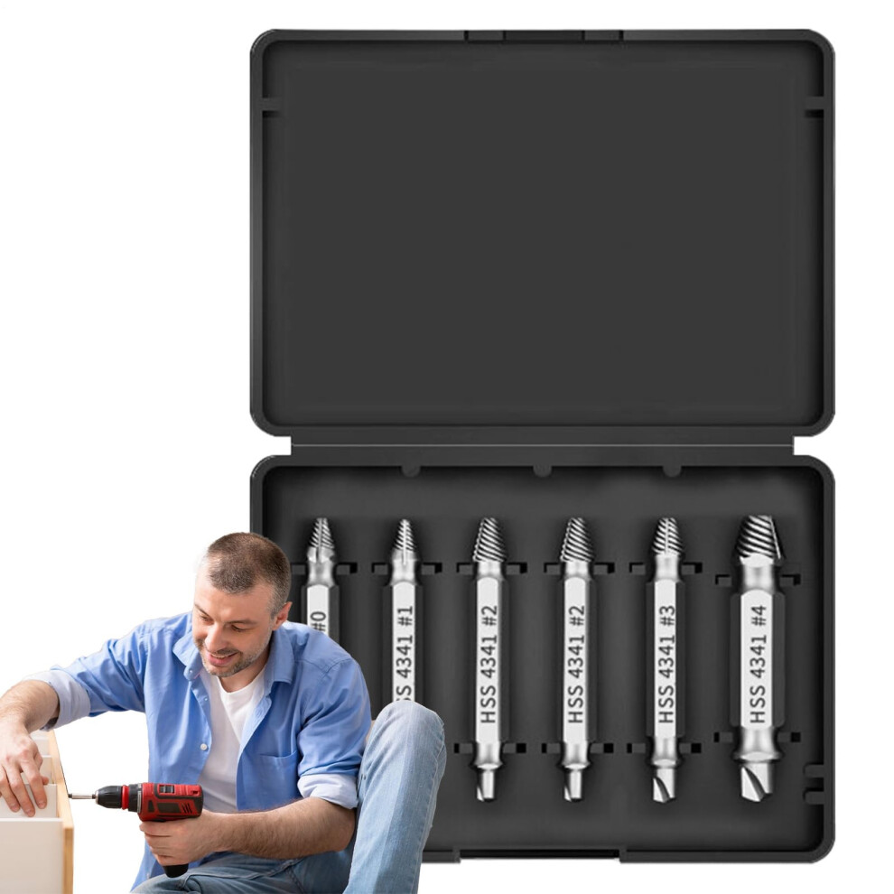 Damaged Screw Extractor Set | Ergonomic Nut Remover For Car Repair, Machinery, And Handyman Tasks - Finish Silver 6947110091617