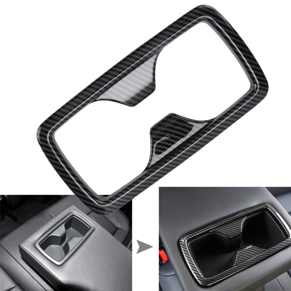 Rear Cup Holder Trim Panel For Rav4 2019-2021 Abs Carbon Fiber Style 6911340489940