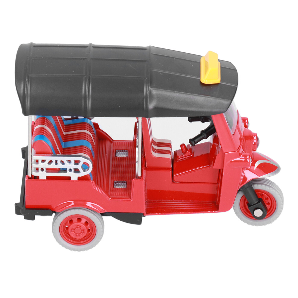 Bright Red Pull Back Alloy Tuk Tuk Toy - Lifelike Thai Tricycle Model-image-OPC-PJKM9GG-NEW