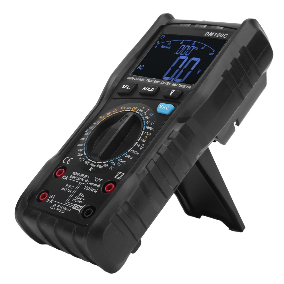 High Accuracy Dm100c Digital Multimeter 999.9V/10A For Electric Maintenance 8721340491830