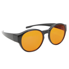 Lunettes à lumière bleue verres ambre-orange monture ronde