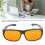 Amber Orange Blue Light Blocking Glasses for Computer Reading TV 3