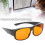 Amber Orange Blue Light Blocking Glasses for Computer Reading TV 4