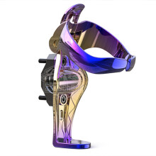Portavasos plegable de ABS para motocicleta, color titanio