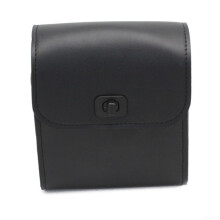 Motorcycle Bicycle Handlebar Bag Heavy Duty PVC Construction for Everyday Use Black Waterproof Storage Solution