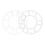 2PCS Wheel Spacer 3.1in ID 5.9in OD 0.2in 9