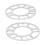 2PCS Wheel Spacer 3.1in ID 5.9in OD 0.2in 5