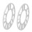 2PCS Wheel Spacer 3.1in ID 5.9in OD 0.2in 3