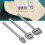 3 pièces Outil de perforation pour cuir, dent argentée, kit 4 mm 1