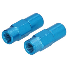 2 pièces de tuyau de pistolet à graisse en alliage bleu à embout plat 1/8 po