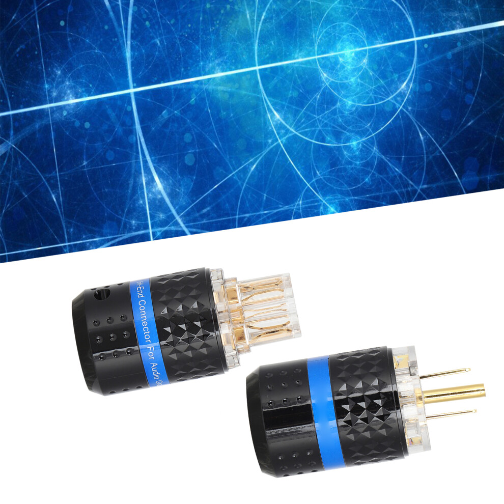 Monosaudio Power Plug Pure Copper 24K Gold Plated Audio Connector M103g/F103g 4021340499978