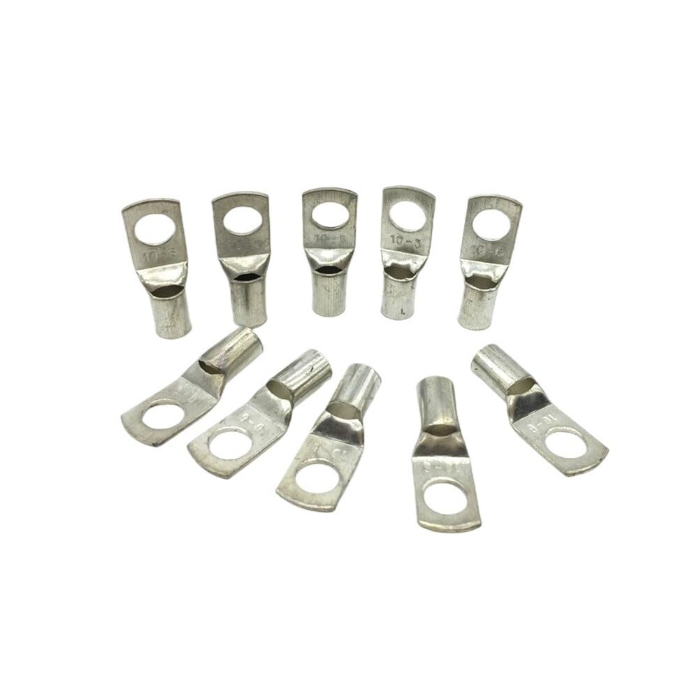 100Pcs Copper Lugs Ring Wire Connector Crimp Terminal Sc6-5 Sc6-6 Sc6-8 Sc10-6 Sc10-8 For Electrical Wiring 6947110092577
